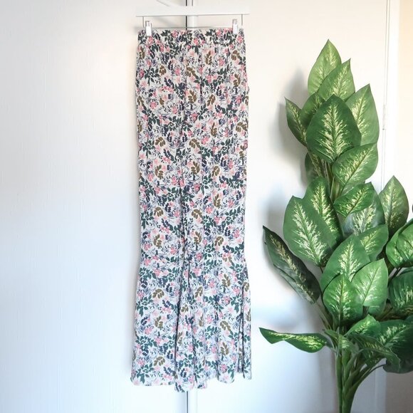 BCBGeneration Floral Print High Waist Flare Leg Palazzo Pants Sz. Extra Small XS - Picture 7 of 12